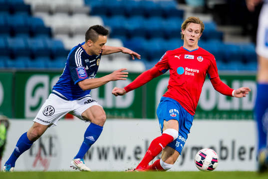 Sundsvalls Adam Chennoufi och Helsingborgs Emil Krafth