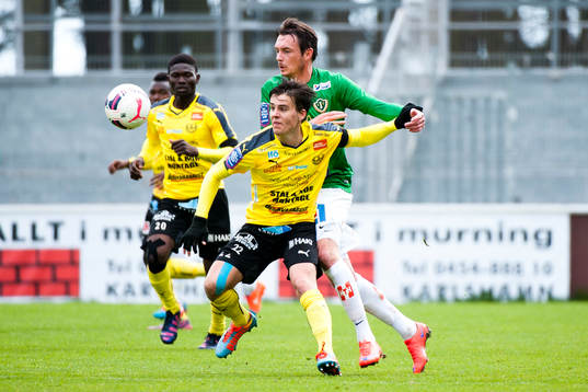 Mjällbys Jesper Gustavsson och Jönköpings Södras Ronny