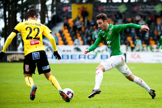 Mjällbys Jesper Gustavsson och Jönköpings Södras Ronny