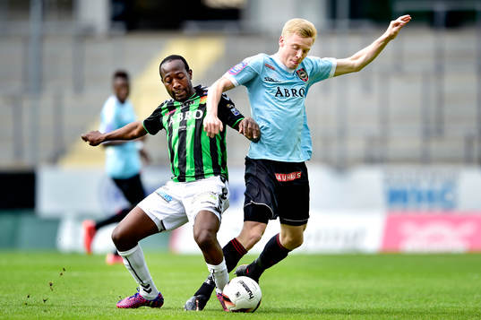 Brommapojkarnas Gustav Sandberg Magnusson och Gais Reuben