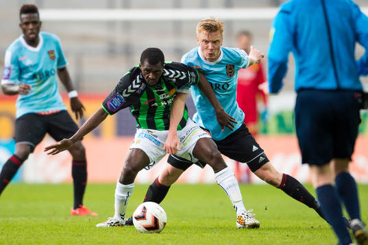 Gais Yussif Chibsah och Brommapojkarnas Gustav Sandberg
