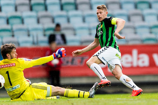 Gais Patrik Ingelsten gör 2-0 bakom Brommapojkarnas
