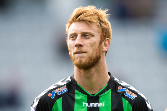 Calle Svensson, Gais, innan fotbollsmatchen i Superettan