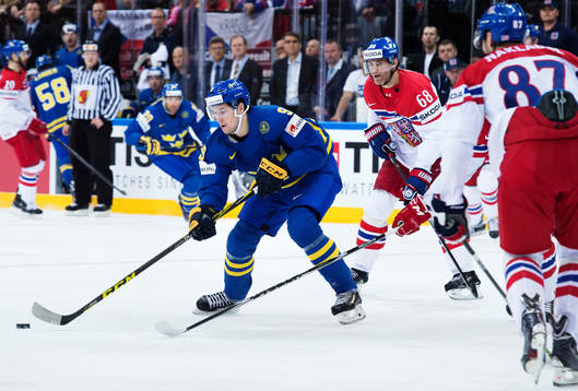Sveriges Filip Forsberg och Tjeckiens Jaromir Jagr
