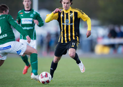 IFK Hässleholms Karim Al-Asi i matchen i division 2 mellan
