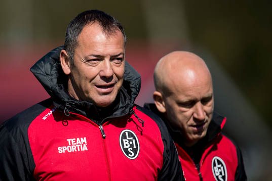 Landskronas tränare Zvezdan Milosevic och assisterande