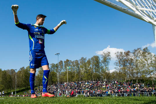 Landskronas målvakt Jonas Sandqvist