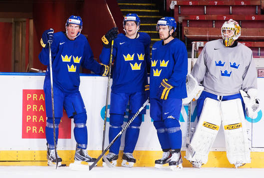 Loui Eriksson, Filip Forsberg, Anton Lander och målvakten
