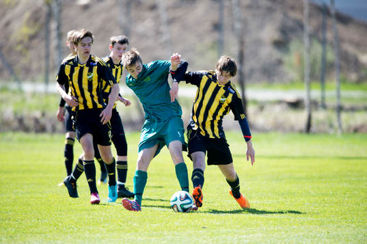 i matchen i juniorallsvenskan mellan IFK Hässleholm och BK