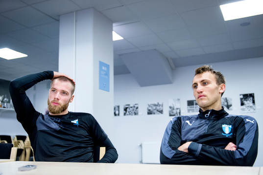 Malmö FFs Jo Inge Berget och Magnus Wolff Eikrem