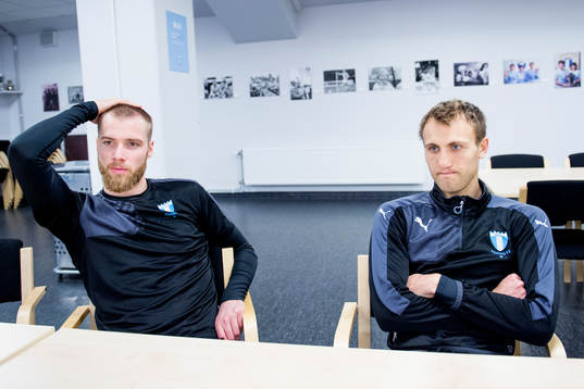 Malmö FFs Jo Inge Berget och Magnus Wolff Eikrem