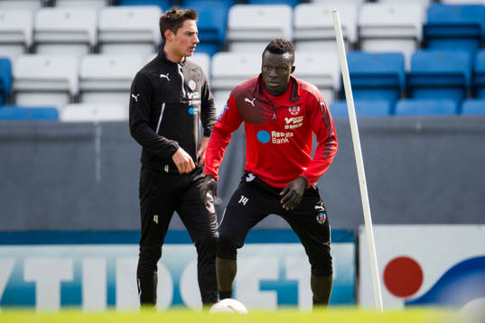 Helsingborgs Lalawélé Atakora och Fredrik Wiklund