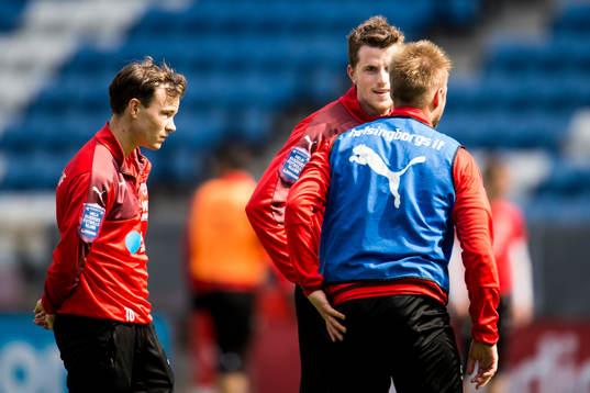Helsingborgs Anton Wede och Jesper Björkman