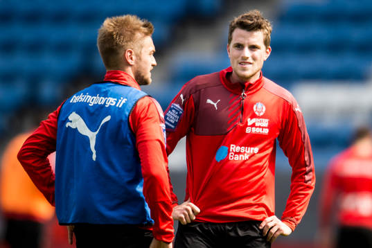 Helsingborgs Johan Mårtensson och Jesper Björkman