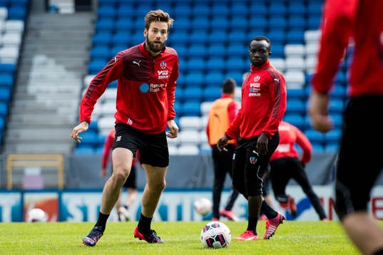 Helsingborgs Mikael Dahlberg och Emmanuel Boateng