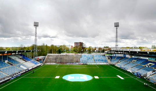 Norrköpings arena Nya Idrottsparken redo för derby, före