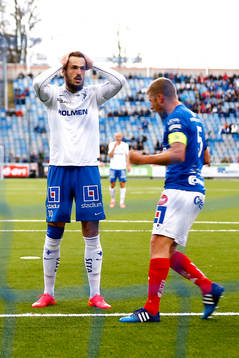 Norrköpings Emir Kujovic deppar