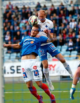 Åtvidabergs Månz Karlsson och Norrköpings Andreas