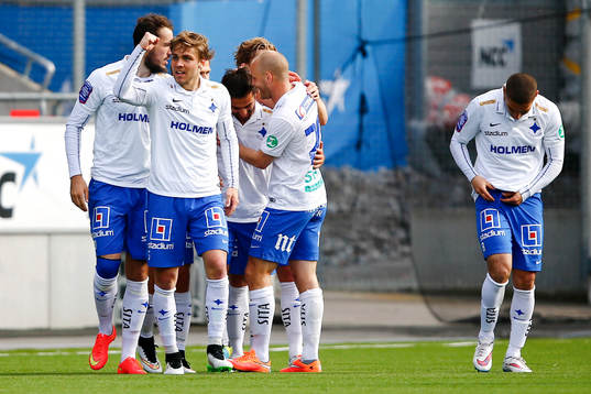 Norrköpings Christoffer Nyman jublar