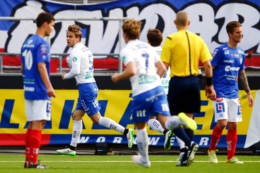 Norrköpings Christoffer Nyman jublar