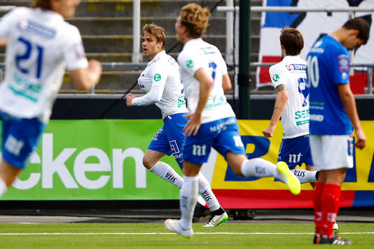 Norrköpings Christoffer Nyman jublar
