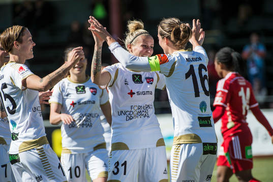 Rosengårds Therese Sjögran, Ramona Bachmann, Anja Mittag