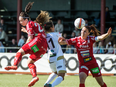 Närkamp mellan Piteås June Pedersen, Emilia Appelqvist