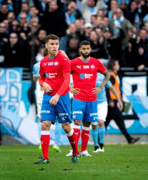 Helsingborgs Jordan Larsson deppar