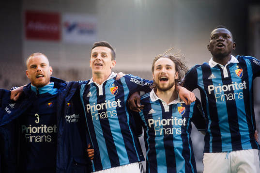 Djurgårdens Fredrik Stenman, Haris Radetinac, Kevin Walker