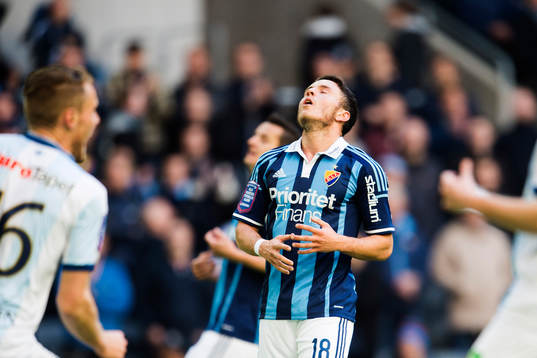Djurgårdens Kerim Mrabti deppar