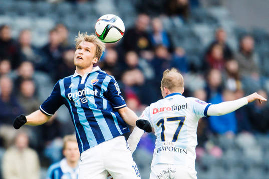 Djurgårdens Sebastian Andersson och Gefles Jonas Lantto