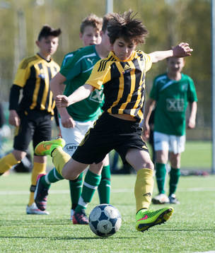 i matchen i pojkar födda 2002 mellan IFK Hässleholm och