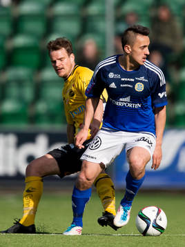Sundsvalls Adam Chennoufi och Elfsborgs Henning Hauger