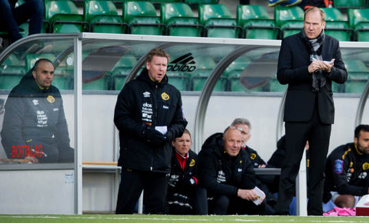Elfsborgs tränare Magnus Haglund noterar