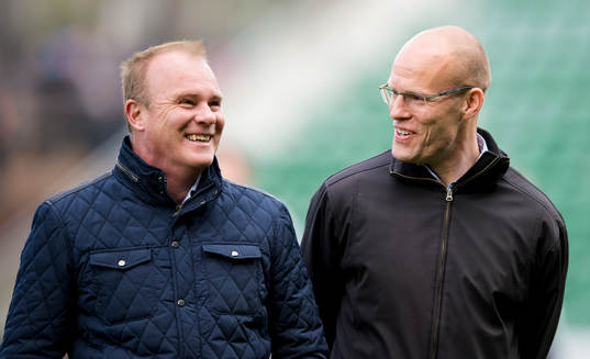 Sundsvalls Roger Franzen och tränare Joel Cedergren
