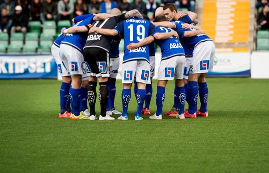 GIF Sundsvall innan fotbollsmatchen i Allsvenskan mellan