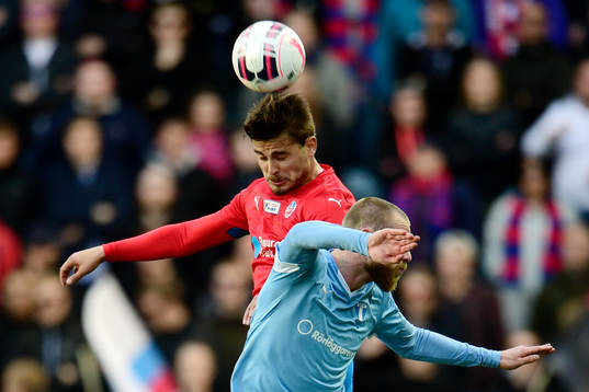 Helsingborgs Astrit Ajdarevic och Malmö FFs Jo Inge Berget
