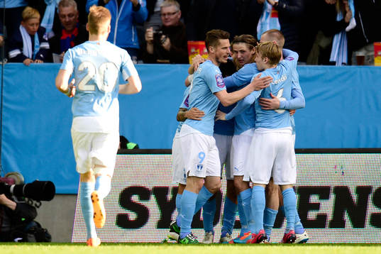Malmö FFs Magnus Wolff Eikrem jublar
