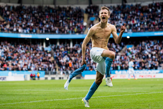 Malmö FFs Magnus Wolff Eikrem jublar