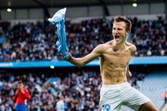 Malmö FFs Magnus Wolff Eikrem jublar