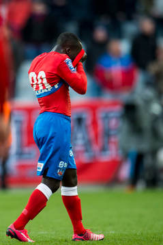 Helsingborgs Emmanuel Boateng deppar