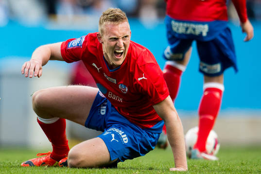 Helsingborgs Peter Larsson är arg