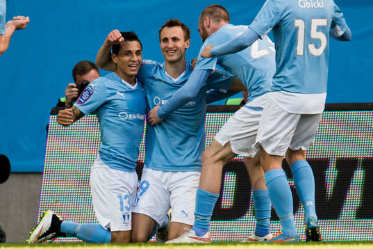 Malmö FFs Victor Yoshimar Yotun Flores, Magnus Wolff