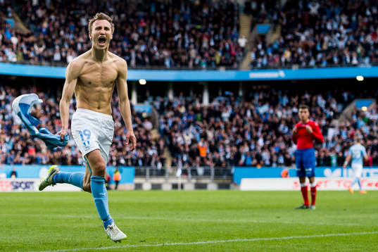 Malmö FFs Magnus Wolff Eikrem jublar