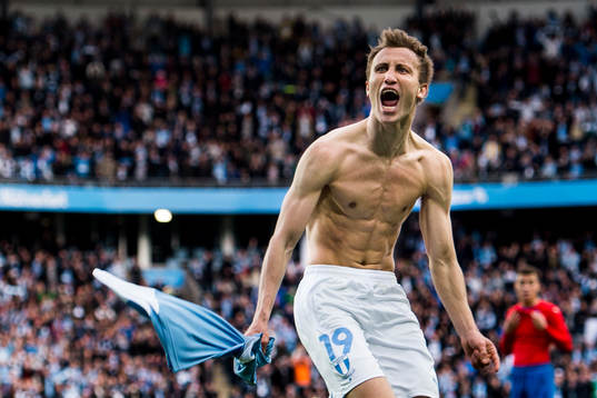 Malmö FFs Magnus Wolff Eikrem jublar