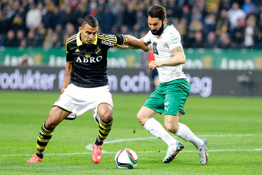 s Nabil Bahoui och Hammarbys Stefan Batan