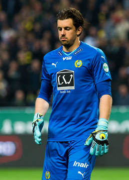 Hammarbys målvakt Johannes Hopf