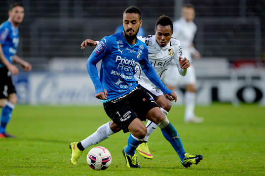 Halmstads Junes Barny och Häckens Nasiru Mohammed