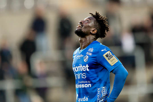 Halmstads King Osei Gyan deppar