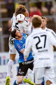 Häckens Diego Lugano och Halmstads James Keene